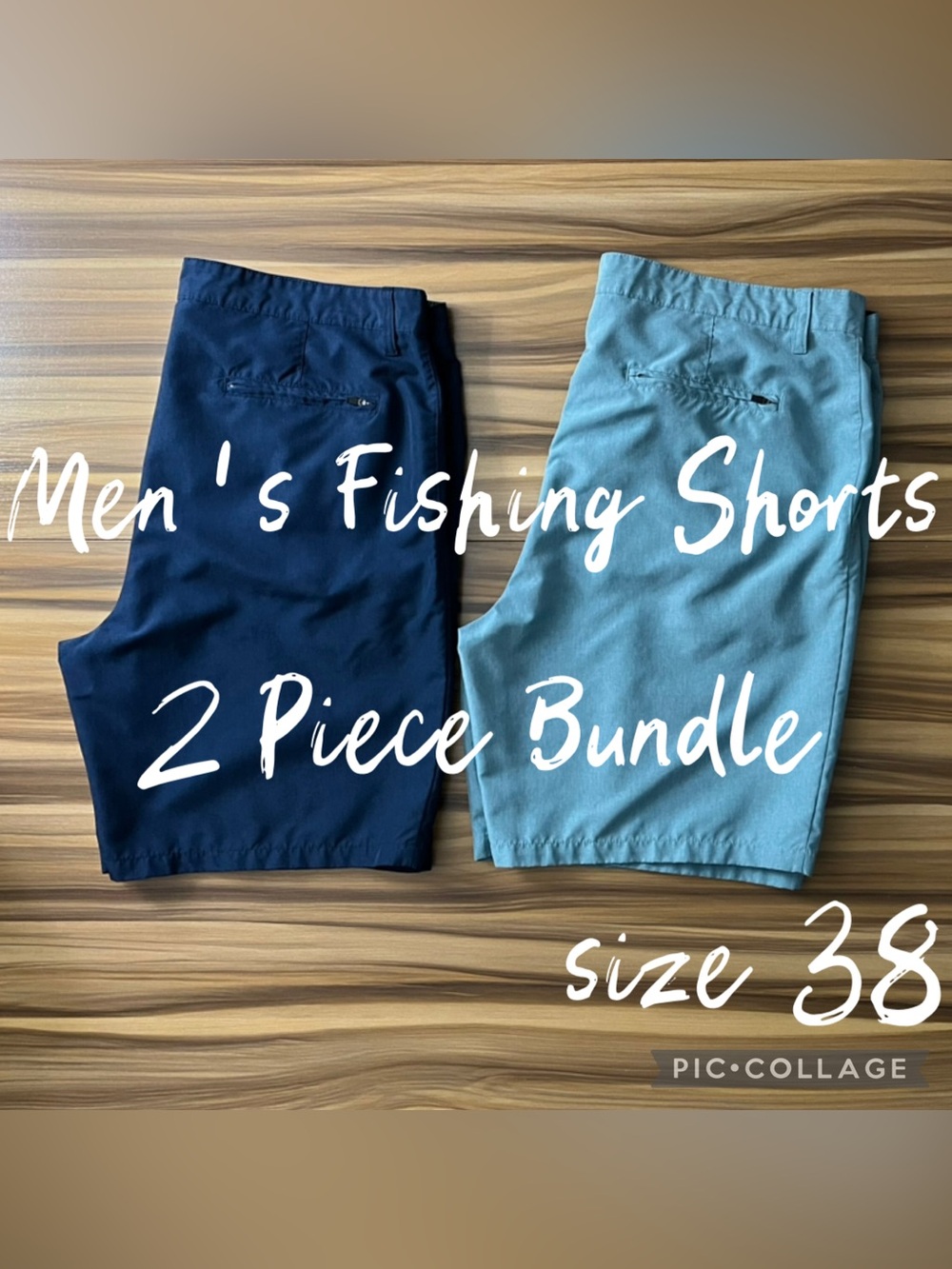 Academy Sports Magellan Outdoors Men’s Fishing Shorts 2 Piece Bundle Size 38